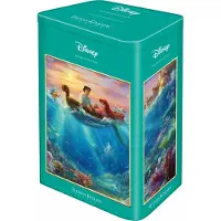 Schmidt Thomas Kinkade Studios : Disney - Arielle dans une boîte métallique nostalgique (500 pièces)