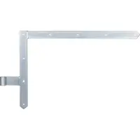 Alberts 313104, bande adhésive pour portails, portes de garage et portes encadrées, galvanisée, avec traitement de passivation épais, rouleau de Ø 16 mm, dimensions 400 x 600 mm