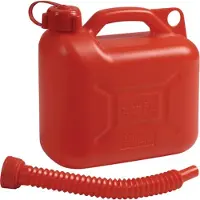 HP Autozubehör Bidon de carburant pour le transport, contenance 5l, rouge, HD-PE, L265xL135xH270mm NOW