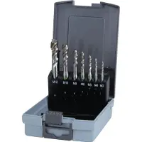 RUKO Jeu de tarauds Din371/376 Forme C M3-M12 7pcs Hss-Co5 Cassette Ku - 245062Ro