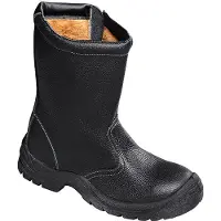 BIG Arbeitsschutz Bottes d'hiver à fermeture à glissière S3 ZIPPER noir/vert taille 42