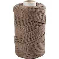 Creativ Company Cordon macramé marron clair, 198m
