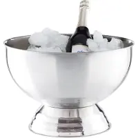 Merkloos coupe à champagne - acier inoxydable - Ø 36,5 cm - rafraîchisseur de bouteilles - argenté