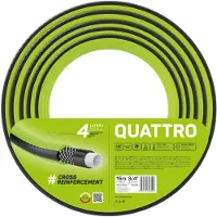Cellfast Tuyau d'arrosage 4 couches avec tresse 3/4' 15m Fort QUATTRO