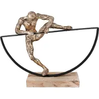 Casablanca by Gilde Lifting, motif homme, bronze H : 32 cm