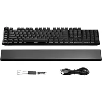 be quiet! Be Quiet Light Mount Silent Tactile US ANSI, Avec fil, USB, Commutateur mécanique, QWERTY, LED RGB, Noir