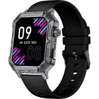 Nilox NXSWTRAILWATCH smartwatche et montre de sport 4,85 cm (1.91") Numérique 320 x 385 pixels Écran tactile Acier inoxydable