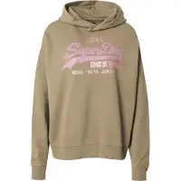 Superdry Vl Rhinestone Relaxed Hoodie Vert L Femme
