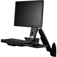 StarTech.com Support Mural Pour Bureau Debout Avec Un Moniteur