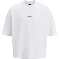 Jack & Jones Infinity Short Sleeve Sweatshirt Blanc M Homme