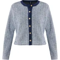 Mexx Cardigan bleu foncé / noir / blanc