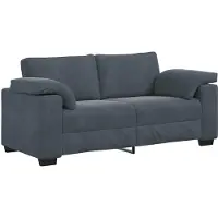 vidaXL Canapé causeuse gris foncé 140 cm velours