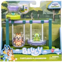 Bluey TM TOYS Coffret Bluey - Tortue et balançoire + 1 figurine BLU17978