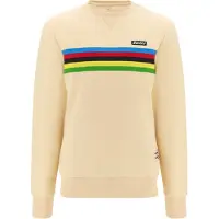 Santini Uci World Champion Sweatshirt Beige L Homme