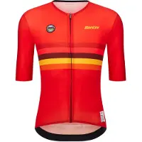 Santini Uci World Champion Spain 2025 Short Sleeve Jersey Rouge S