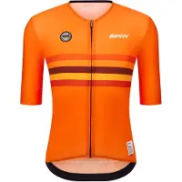 Santini Uci World Champion Netherlands 2025 Short Sleeve Jersey Orange M
