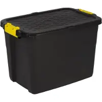 Strata Boîte de rangement 60l HW442 noir / jaune