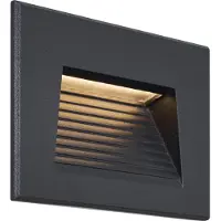QAZQA Applique Murale Encastrée Moderne Noire 11.5cm avec LED IP65 - Trem