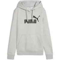 Puma Sweat de sport 'ESS No. 1' gris clair / noir