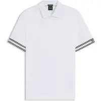 BOSS pour homme. 50544448 Polo Zone blanc (XL), Casuel, Coton, Manche courte