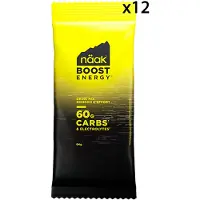 Naak Boost Energy Energy Drink Monodose Box Neutral Flavour 64g 12 Units Jaune