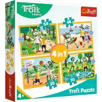 Trefl Puzzle 4en1 Trefliki en vacances 34623 - Puzzles pour enfants