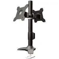 Aavara grommet stand for 2 screens 15 to 24" (support pour 2 écrans de 15 à 24 pouces) (Tables, 16 kg), Support de moniteur, Noir