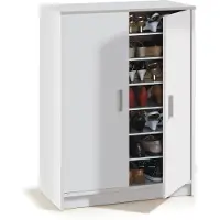 ForÉs/arkit Armoire Blanche 2 Portes Rangement Compact Et Lumineux - Forés/arkit