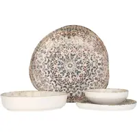 RINART set de vaisselle - Aztec - 24 pièces - 6 personnes - Porcelaine