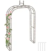 Relaxdays Rosenbogen (39 cm, 155 cm)