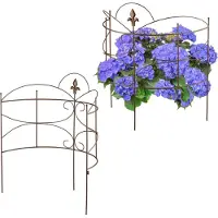 Relaxdays support de plantes vivaces 2 pièces (27 cm, 53 cm)