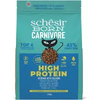 Schesir Born Carnivore Hareng et saumon – Croquettes pour chats adultes 1,25 kg
