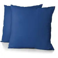 HOME LINGE PASSION Lot De 2 Taies D'oreiller - - 63 X 63 Cm - Bleu