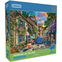 Gibsons Puzzle Morning in the Med 500XL - Extra große Teile