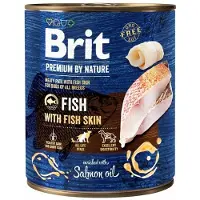 Brit Premium by Nature Fish&amp;Fish Skin - nourriture naturelle pour chiens à base de poisson et de peau de poisson - 6x800 g