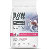 Raw Paleo Ultra Pork Medium&Large Adult 2kg pour les chiens adultes de moyennes et grandes races porcines