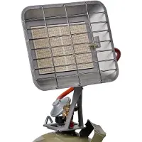 Einhell Chauffage radiant à gaz GS 4400, puissance de chauffage 2900 - 4400 watts, avec détendeur de gaz 50 mbar et tuyau de gaz, pour bouteilles de propane et de butane de 5 ou 11 kg (non fournies)