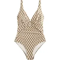 Next Maillot de bain modelant beige / crème / marine / olive