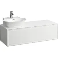 Laufen The New Classic Sideboard, découpe à gauche, 1175x455x345mm, 1 tiroir, pour lave-mains à poser H816852, H4060850851701