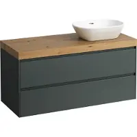 Laufen LANI Plan de toilette chêne sauvage incl. meuble sous-lavabo, 1 découpe à droite, 1185x495x580mm, H4065731122661