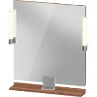 Duravit Sivida miroir, chrome, 650x36x650mm, éclairage à poser, interrupteur à détecteur, raccordement au réseau, SV7421010790000