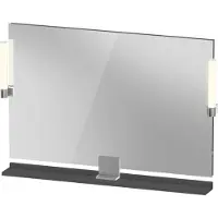 Duravit Sivida miroir, chrome, 1050x36x650mm, éclairage à poser, interrupteur à détecteur, raccordement au réseau, SV7423010490000