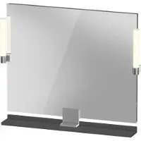 Duravit Sivida miroir, chrome, 850x36x650mm, éclairage à poser, interrupteur à détecteur, raccordement au réseau, SV7422010490000