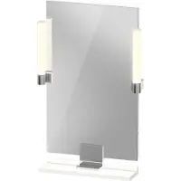 Duravit Sivida miroir, chrome, 450x36x650mm, éclairage à poser, interrupteur à détecteur, raccordement au réseau, SV7420010180000