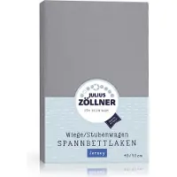 Julius Zöllner Drap-housse Jersey 90 x 40 cm, Anthracite (90 x 40 cm)