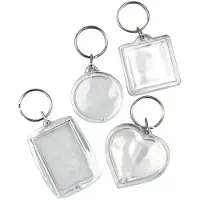 You do it Porte-clés 4-5 mm, 100 pcs., Transparent