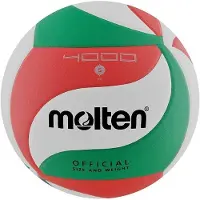 Molten V5M4000-DE Ballon de volley-ball blanc vert rouge taille 5