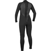 O'Neill Reactor Ii 5/3 Mm Woman Long Sleeve Back Zip Neoprene Suit Noir 14 Femme