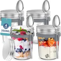 OEM Lot de 6 pots de flocons d'avoine - Petit-déjeuner