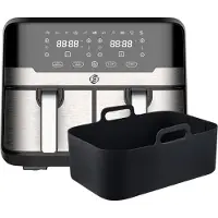 OEM Friteuse à air chaud double avec double cuve et fonction Dual-Cook